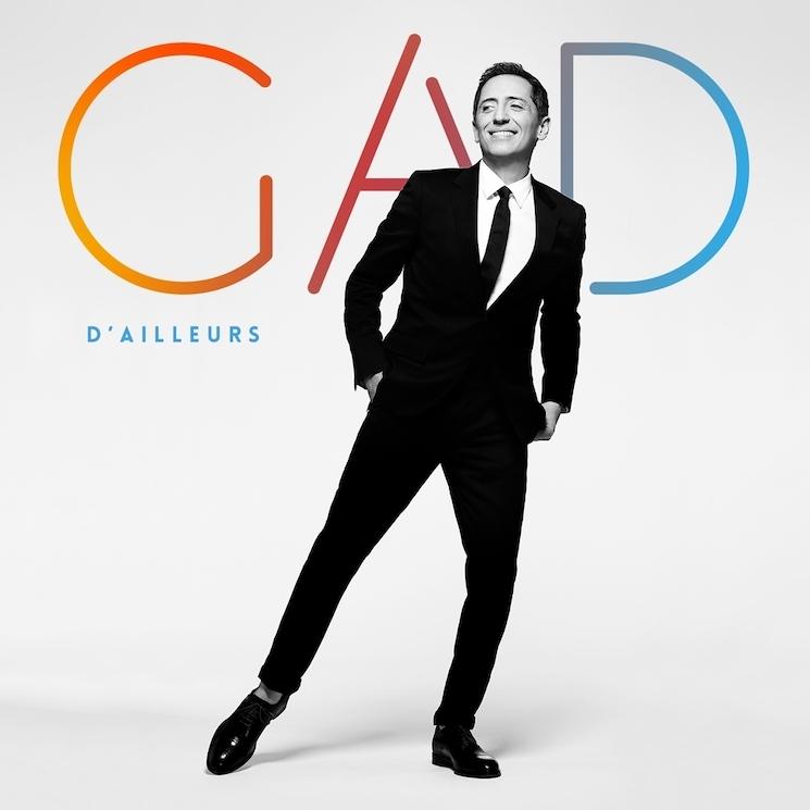 L'affiche du spectacle D'ailleurs de Gad Elmaleh, en représentation à New York le 13 avril 2023