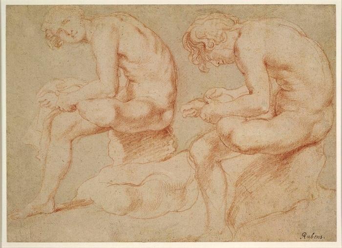 gravure Due studi di un ragazzo - British Museum Londra