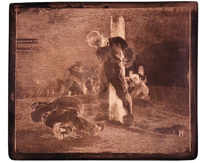 gravure aux couleurs sombres de GOYA