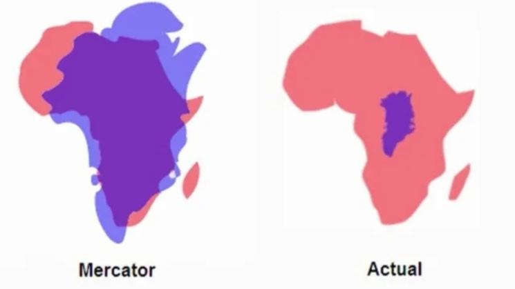 groenland-taille-afrique-mercator