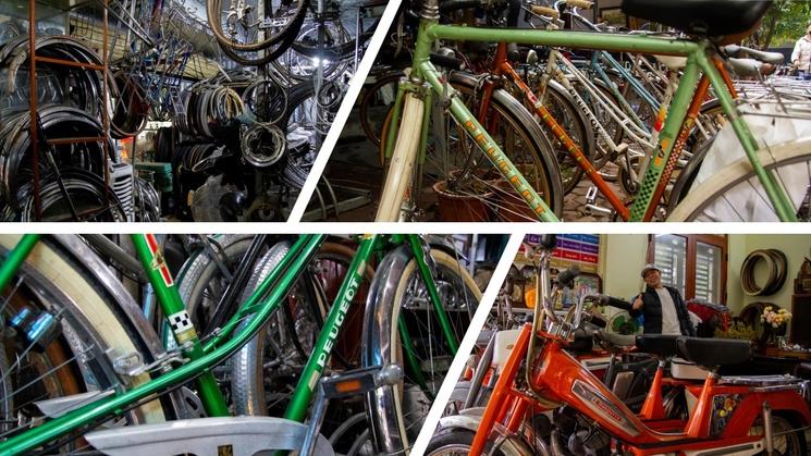 vélos et bécanes en tout genre venus à Hanoi