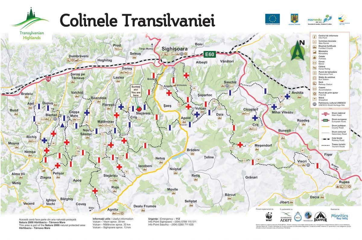 carte-vélo-rando-collines-de-la-transylvanie
