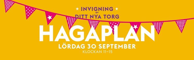L'affiche de la journée d'inauguration de la place Hagaplan © StockholmStad