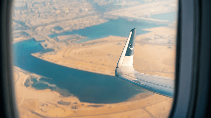Vue aérienne du Pakistan