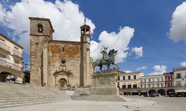 Plaza Mayor de Trujillo, en Extremadura