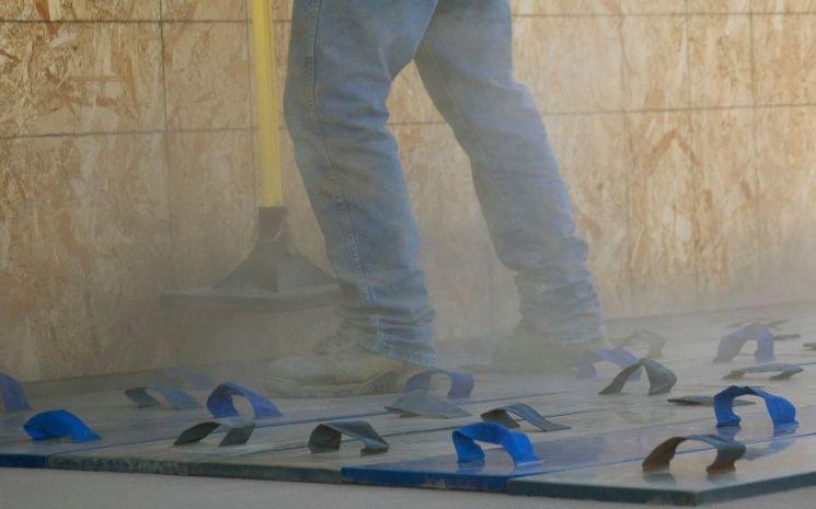 béton imprimé installation