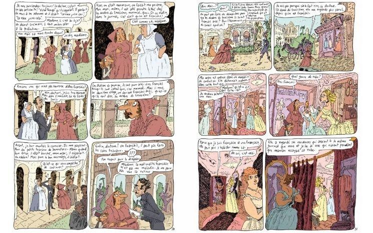 Joann Sfar, Le Chat du Rabbin, Rentrez chez vous !, tome 10, édition Dargaud, encre et aquarelle sur papier, 2020. © Collection de l’artiste © Adagp, Paris, 2022