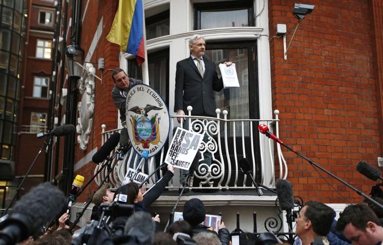 Julian Assange à l'ambassade d'équateur