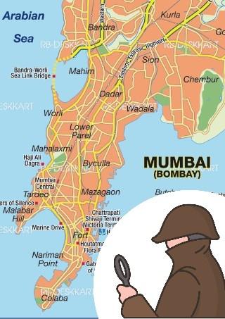 Affiche du jeu enquête de l'Alliance Française de Bombay Kala Ghoda affair