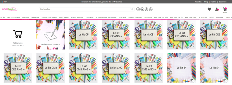 kit scolaire lepetitdepot