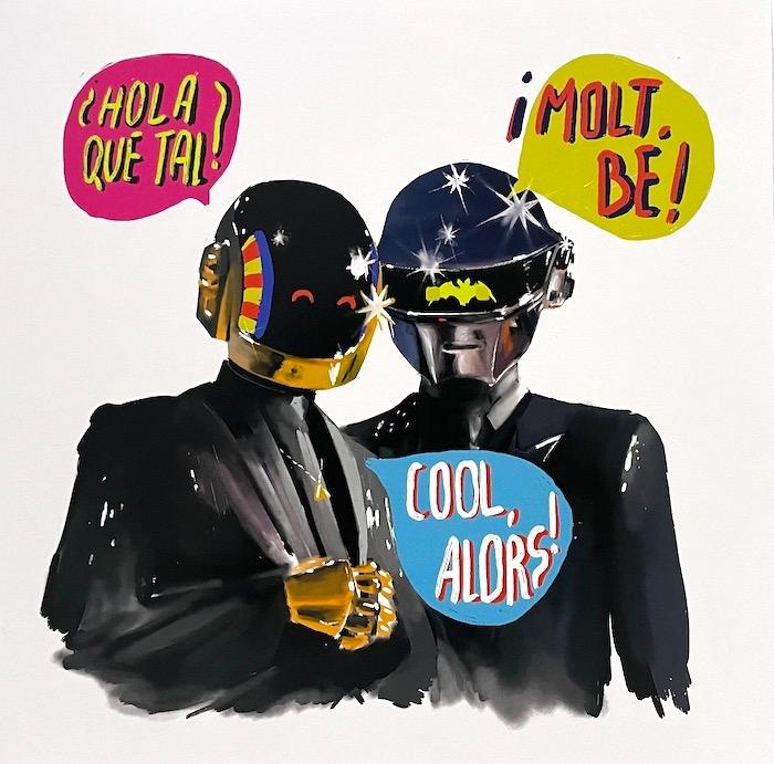un dessin des daft punk