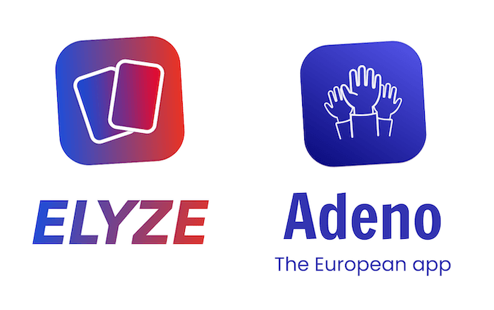 logo des applications elyze et Adeno