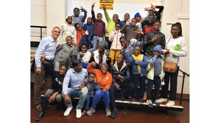 les jeunes et les professeurs de l'école de musique