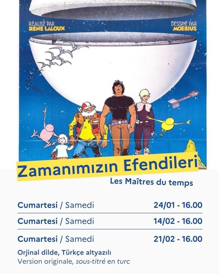 Les Maîtres du temps, film d’animation de René Laloux projeté à l’Institut français d’Istanbul
