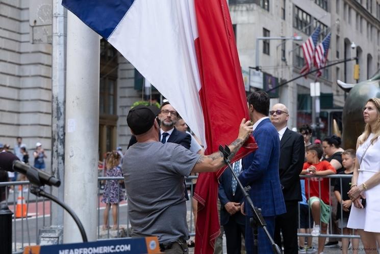 le lever de drapeau à bowling green