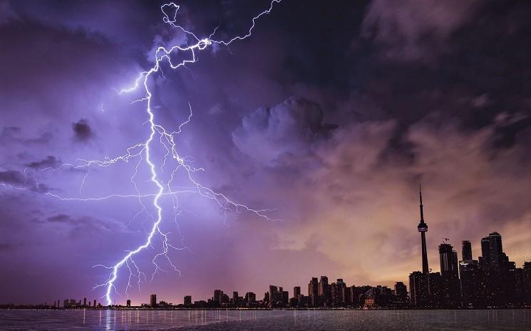 Chasseur d'orage à Hong Kong