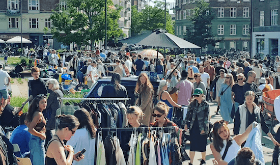 Vide grenier à Copenhague octobre