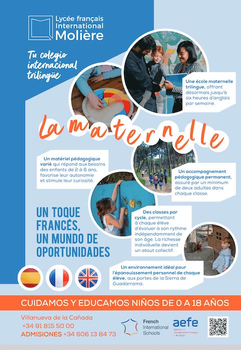 flyer sur l'école maternelle du lycée français de madrid