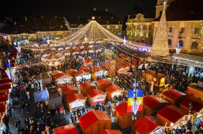 le marché de Noël de Sibiu Roumanie