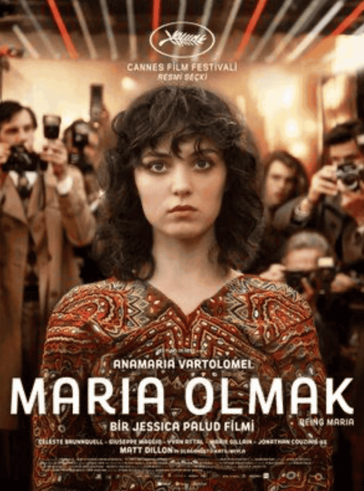 Affiche du film Maria Olmak de Jessica Palud, avec Anamaria Vartolomei, présenté au Festival de Cannes.