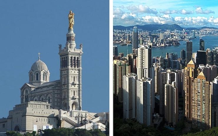 Marseille et Hong Kong