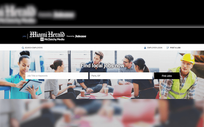 Capture d'écran du site Miami Herald
