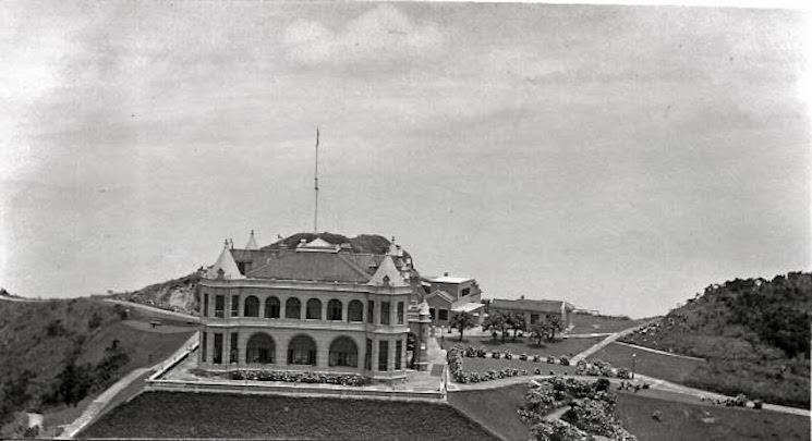 mountain lodge sur le peak de Hong Kong