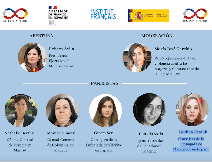 affiche des intervenantes à la conférence de mujeres avenir