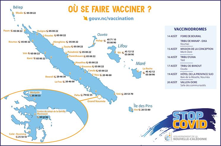 opération de proximité de vaccination en Nouvelle-Caledonie