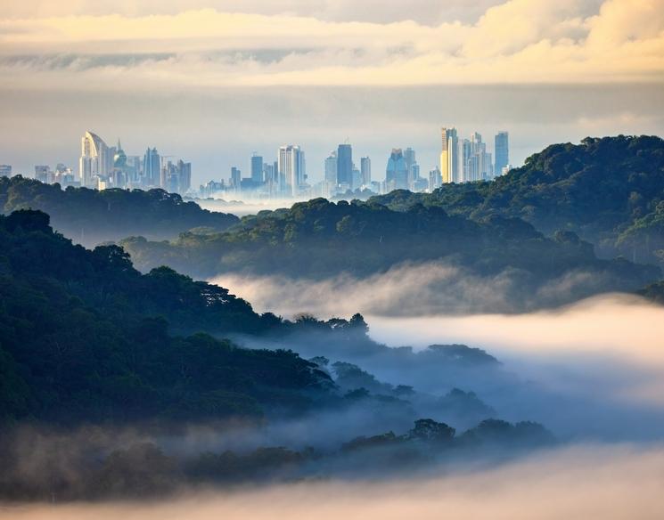 vue du ciel de Panama