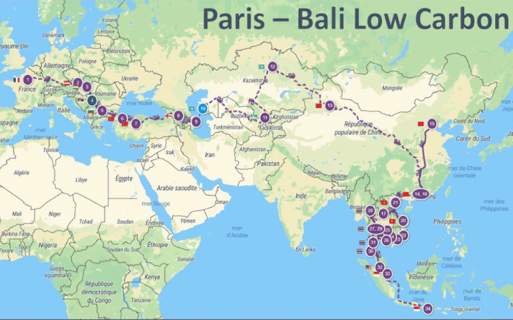 itinéraire bali paris sans avion