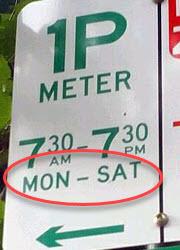 stationnement parking férié Melbourne