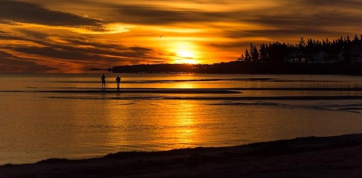 Parlee Beach dans le Nouveau-Brunswick au Canada