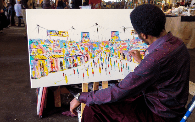 peintre en afrique du sud