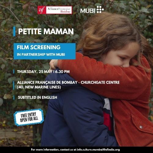 Affiche de la projection de Petite Maman à l'AF Bombay