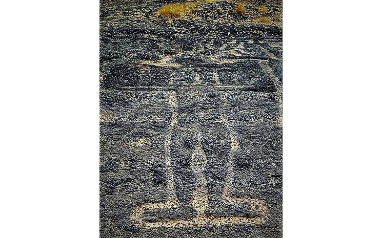 Un petroglyphe à Barsu dans le Maharashtra
