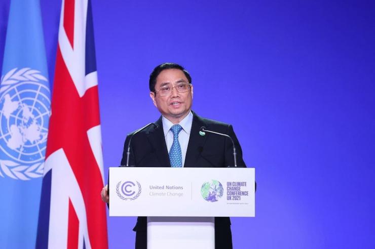 Pham Minh Chinh lors de la COP26
