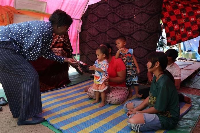 la Francophonie auprès des déplacés à Siem Reap