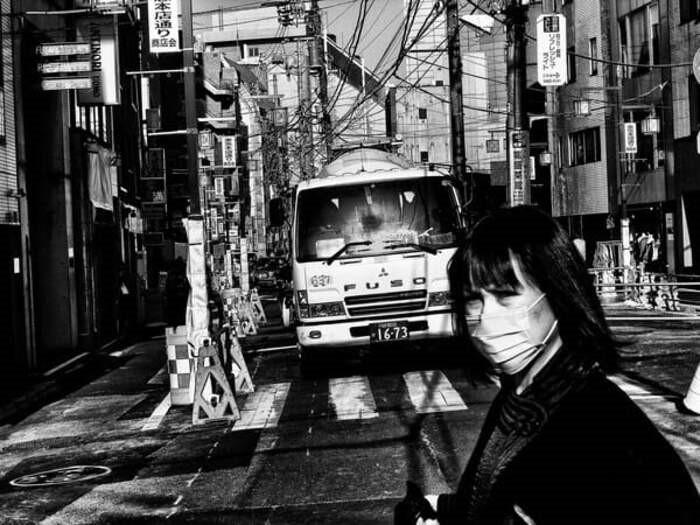 photographie de tokyo en noir et blanc