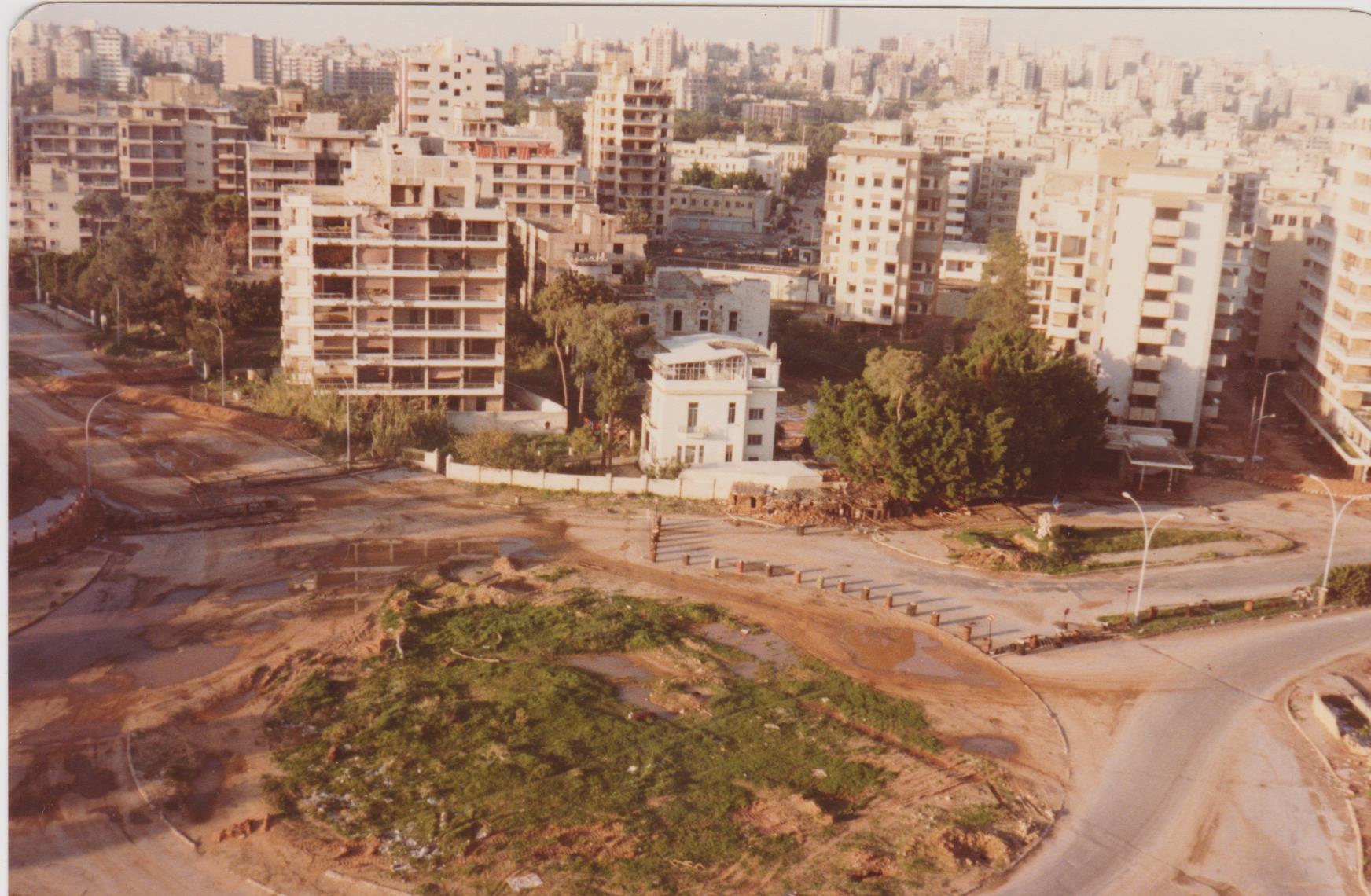 Le rond-point de Tayouneh - 1983