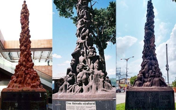 Sculpture pilier de la honte à Hong Kong