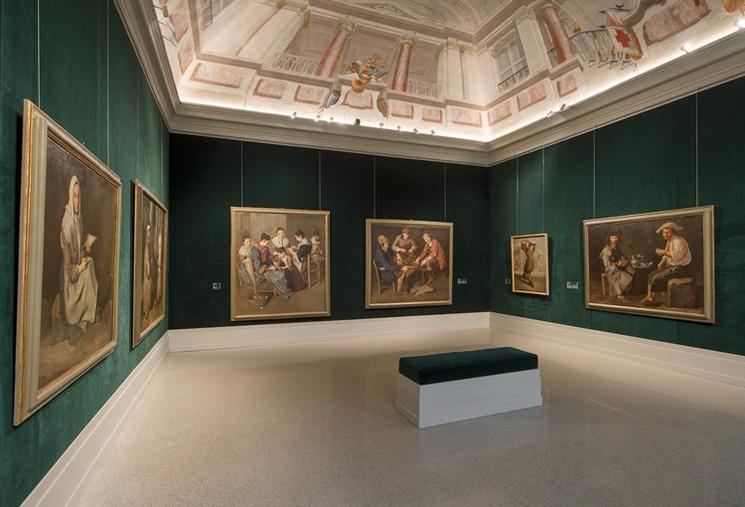 salle d'exposition de la pinacothèque de Brescia