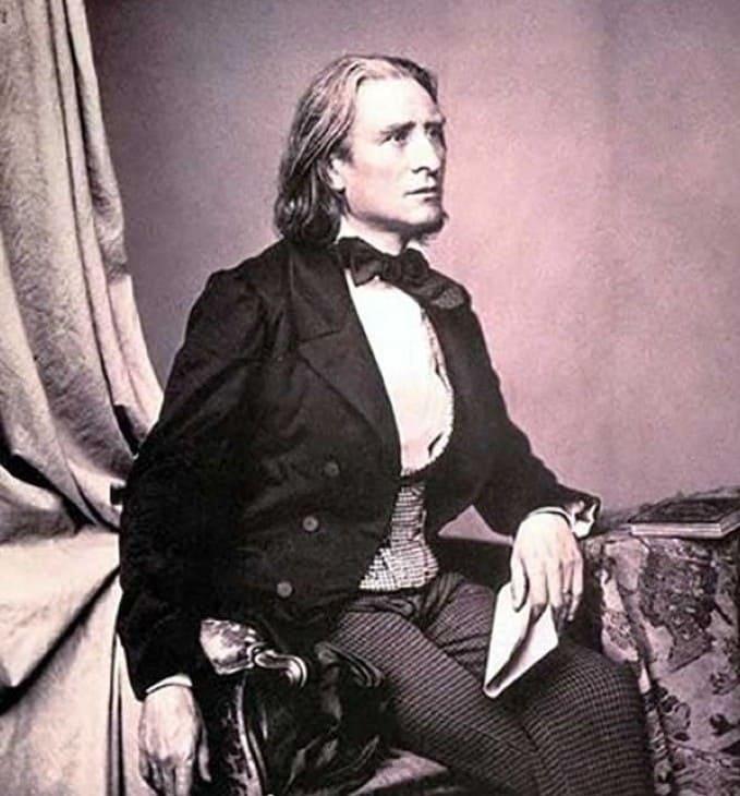 Portrait de Franz Liszt jeune, vers les années 1840