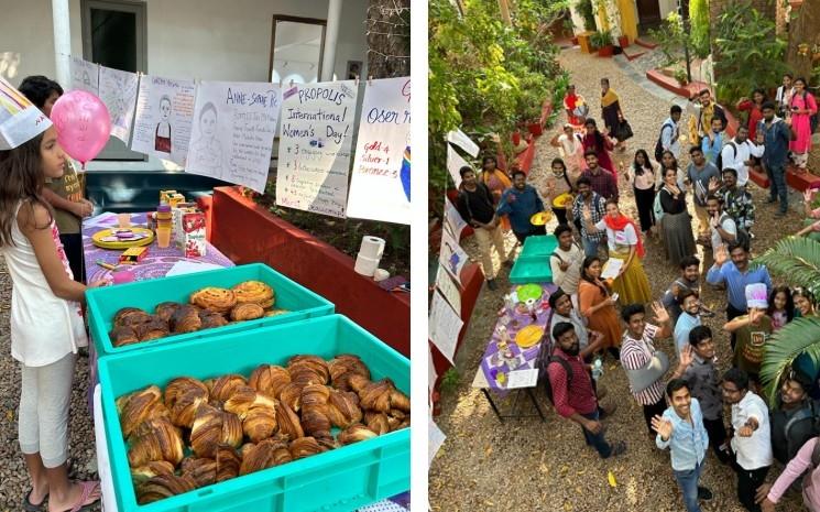 Propolis lors de la journée des droits de la femme à l'Alliance française de Pondichéry