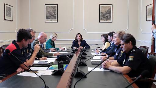 la maire de Valencia réunie avec les autorités locales pour mettre fin aux actions de ce pyromane