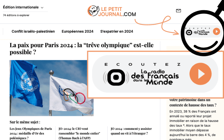 écoute la radio sur lepetitjournal.com