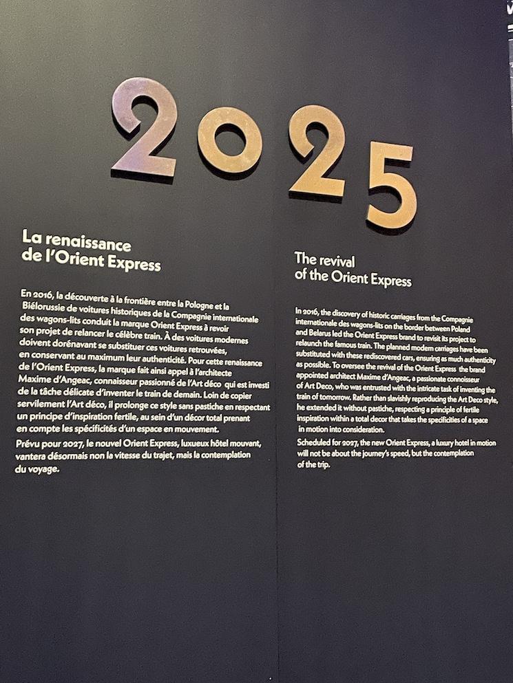 renaissance orient express exposition paris 2025 nouveau train orient express