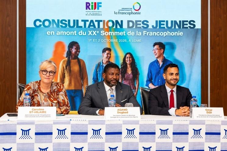 Lomé - consultation organisée avec le Réseau international de la jeunesse de la Francophonie (RIJF).