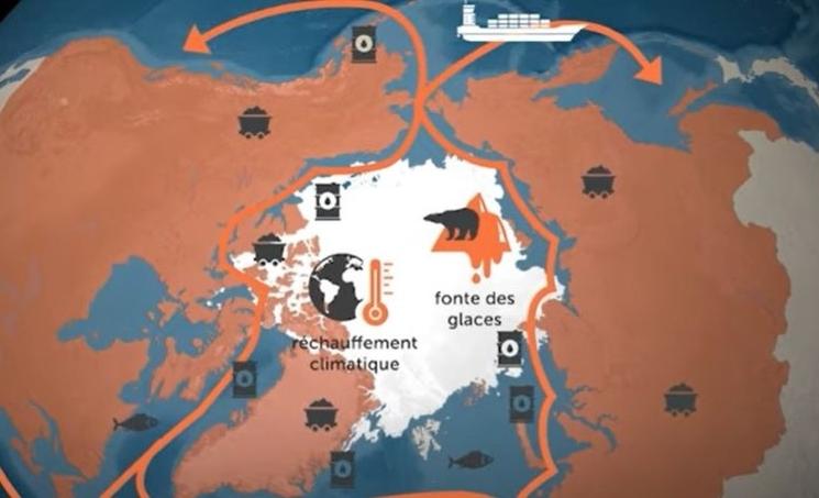 route commerciales arctique Chine Russie Europe