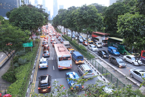 Embouteillage à Singapour (© Flickr)
